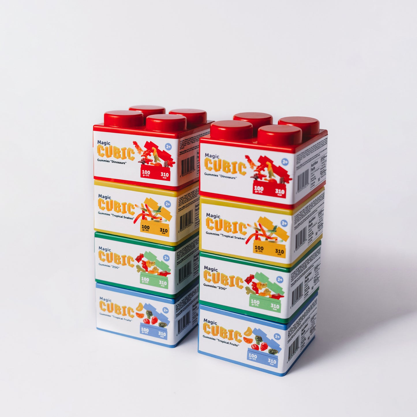 Magic CUBIC Gummies Variety Pack (Pack of 8), 3.5 OZ